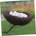 Buy Wofashpuret Artificial Spring Branches & Bird Nest Decor - 20cm Floral Moss Decoration for Home & Garden - Buy Online on GoSupps.com