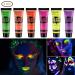 Glow Neon Face & Body Paint Set - 6 Pcs UV Fluorescent Washable Paint Kit for Parties & Festivals - Buy Online on GoSupps.com