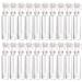 Lurrose 50 pieces 1 ml perfume samples bottles of empty mini glass bottles with drops for home travel to the essential oils aromatherapy fragrance.