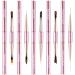 Nail Art Brushes Set Double-Ended Nail Art Tools with Nail Extension Gel Brush Builder Gel Brush Nail Art Liner Brush and 3D Nail Art Decorations Brush for Salon at Home DIY Manicure Set of 5Pcs Purple