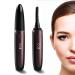 Heated Eyelash Curlers Electric Eyelash Curler with 4 Heating Modes Travel Curler Rechargeable Eyelash Curlers with Quick Pre-Heat 24H Natural Curl(Black)
