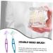 Plafope 2-Piece Denture Cleaning Brush Set - Prothesis Toothbrush for Optimal Oral Hygiene - Buy Online on GoSupps.com
