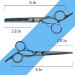 Professional Hair Cutting Shears Set 11 Pcs Effilier Scissors for Hairdressers & Pets - FCYSY Blue Black Kit - Buy Online on GoSupps.com
