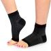 Tendon Ankle Compression Sleeve Brace Support Reduces Pain & Swelling Supports Foot Blood Flow. (Black Lg/XL) Black Lg/XL