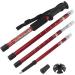 MidGard Telescopic Nordic Walking Poles - Adjustable 50-110 cm Anti-Shock Cushioning Black - Set of 2 for Hiking - Buy Online on GoSupps.com