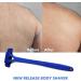 Amagogo Back Razor for Men - Easy DIY Grooming Long Handle Wet/Dry Use Foldable - Blue - Buy Online on GoSupps.com
