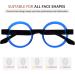 Eyekepper Round Reading Glasses for Women - Retro Blue Eyeglasses +1.50 Diopters - Stylish & Comfortable Readers - Buy Online on GoSupps.com