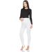 FUTURO FASHION Maternity Fleece Lined Leggings | Over Bump Belly Support | Adjustable High Waist | Winter Cotton Stretch Pants | 8-22 UK | White - Buy Online on GoSupps.com