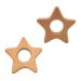 Cartoon Wood Star Teether: Natural Beech Wooden Animal Shape DIY Necklace Pendant (10pcs) - Buy Online on GoSupps.com