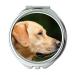 YENDOSTEEN Mirror Travel Mirror Dog Labrador Light Brown Pet Dog Head Profile pocket mirror portable mirror