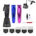Styelecraft of professional men's hair cutter and beard trimmer with magnetic engine noiseless 2 hours of wireless operation adjustable blade 5 combs 3 interchangeable covers cleaning set
