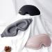 SUNLAND Soft & Comfortable Sleep Eye Mask for Women Men - 3D Blockout Eye Cover for Sleeping & Travel - Adjustable Strap - Pink - Buy Online on GoSupps.com