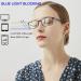 Blue Light Blocking Reading Glasses - 2 Pack Rectangle Readers for Men & Women | 0.5 Magnification Black & Brown - Buy Online on GoSupps.com