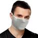 Naroo F5S-2-in-1 reversible reusable dust filtering breathable per sport face mask for running hiking cycling in white