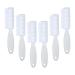 Nail Brush Fingernail Cleaner ZUFUGHJK 6 Pack fingernail cleaning brush Fingernail Scrub Nail Brushes with Handle Grip Hand Pedicure Scrubbing kit for Nails and Toes Clear