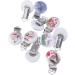 10 Pack Multicolored Pacifier Clips - Wooden & Iron Baby Nipple Holders - Safe & Stylish Pacifier Chains - Buy Online on GoSupps.com