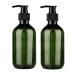Pump Bottle Dispenser, Yebeauty 10oz/300ml Empty Plastic Shower Refillable Dispenser Soap Shampoo Pump Dispenser Containers with Pump Multipurpose for Cosmetic Kitchen Bathroom, 2-Pack Green 300ml Green
