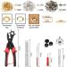Leather Hole Punch Tool for Belts and More - Multi Size Puncher with Grommet Eyelet Kit - DIY Craft Projects - 100 Sets, Black/Red - Buy Online on GoSupps.com