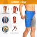 Adjustable Neoprene Hip Brace and Groin Support for Pain Relief and Recovery - Blue - Buy Online on GoSupps.com