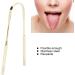 Gold Tongue Cleaner & Scraper - Reusable Oral Hygiene Tool for Fresh Breath | Fights Bad Breath - Buy Online on GoSupps.com