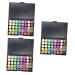 DOITOOL 3pcs 40 Eyeshadow Makeup Palette Eye Shadow Multicolor 1 count (Pack of 1) As Shownx3pcs