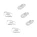 Mengmen 75 Pairs Silicone Eyeglass Nose Pads Oval Print On