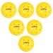 Outdoor Pickleball Balls 40 Holes Pickleballs 6/12Pack Yellow High Bounce & Durable Pickle Balls for All Types of Pickleball Paddles Wood & Concrete Floor Tennis Court with 1 Carry Bag & 2 Handle Straps Yellow-6 Pack