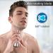 Katutude Mini Portable Electric Shaver - USB Rechargeable Rotary Razor Washable Pocket Beard Trimmer for Men - Wet & Dry Shaving in Silver - Buy Online on GoSupps.com