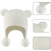 KAKU NANU Toddler Winter Hat with Double Pom Pom, Fleece Lined Beanie | 1-2 Years, Off-white - Buy Online on GoSupps.com