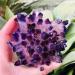 Natural Quartz Crystal 1pc Green Ghost Phantom Quartz Crystal Cluster Violet Rock Stones and Crystals Specimen Synthetic Quartz Home Office Decor ningxiao (Color : Purple Size : 300-350g) 300-350g Purple