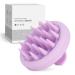 ZMCLG scalp massage brush shampoo brush wet & dry scalp massager |Reduces dandruff silicone scalp massage brush for peeling and head massage stimulate hair growth light violet