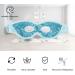 Adofect Gel Beads Eye Mask - Reusable Hot and Cold Pack for Puffy Eyes, Dark Circles, Migraines - Blue/Green - 2 PCS - Buy Online on GoSupps.com