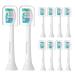 Pisonicleara Replacement Toothbrush Heads Compatible with Philips Sonicare(10 Pack) Brush Heads for Hx6920 4100 2 Series HX9023 Hx6240 Hx6610 Snap on Electric Tooth Brush Refill