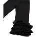 Hoolchean Girls Cotton Ruffle Leggings 3-4 Years Slim Black - Toddler & Little Girls - Buy Online on GoSupps.com