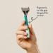 Harry's Razors for Men - Tropical Green Handle Razor Set with 5 Blade Refills, Travel Cover, and Shave Gel 60ml - Buy Online on GoSupps.com