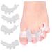 feifanshop Toe Separator Silicone for all Toes 4x Hallux Valgus Correction 2 Pairs Soft Gel Toe Separator 0% BPA Universal Size