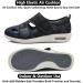 Women's Diabetic Sandals - Adjustable Closure, Comfy Slippers, Extra Wide Walking Shoes for Diabetic Edema, Plantar Fasciitis, Bunions, Arthritis - Navy Blue (Size 8 X-Wide) - Buy Online on GoSupps.com