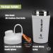 Ozizo Insulated Protein Shaker - 590 ml White | Small Mouth & Spring | Perfect for Smoothies & Shakes | International Shipping Available - Buy Online on GoSupps.com