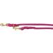 Buy Dogeline Fat Leather & Brass Leash for Small & Large Dogs - Adjustable Double Linen 2.40m x 8mm in Pink | International Shipping Available - Buy Online on GoSupps.com