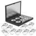 OHPHCALL 1 Set Box Square Eye Shadow Box Lipstick Cases Mini Containers Storage Cases Eyeshadow Plastic 1 count (Pack of 1) Black