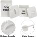 Morezi Dog Cat Food Storage Container with Lid, Scoop - Kitchen Canister Tin for Pet Treats - White Farmhouse Design - Perfect Gift for Pet Owners - Buy Online on GoSupps.com