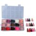 Ruarby Acrylic Press on Nail Almond Fake Nail Bowknot Glues on Nail False Nail Rhinestones Stick on Nail for Women Girls - Buy Online on GoSupps.com