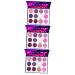 Healvian 3 Boxes Eyeshadow Palette Colorful Eyeshadow Woman Eyeshadow Pallet Cosmetic Supplies Plastic 1 count (Pack of 1) Colorfulx3pcs