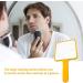 Square Hand-held Makeup Mirror - Large Free Standing Salon Tool in Orange - Buy Online on GoSupps.com