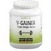 Nutri + Weight Gainer Vegan to increase - V -Gainer Mass Peanutbutter Caramel Flavor 2 KG without maltodextrin - 2000 g peanut butter caramel taste peanut butter caramel 2 kg (1 Pack)
