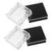 Didiseaon 4pcs Box Eye Shadow Box Empty Lipstick Case Empty Makeup Compact Magnetic Trays Small Cosmetic Palette Empty Makeup Organzier Cosmetics Square Plastic Makeup Box Travel