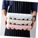 2pcs Rabbit Food Dispenser Plastic Eggs Deviled Egg Holder Egg Tray Egg Carton Drawer re-usable Grey 30x15cm - Buy Online on GoSupps.com