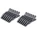Pofet 12 pieces of styling hair clips ducking beak clip to compartment of Hairs made of plastic crocodile hair clip with a non-slip handle and wide teeth.
