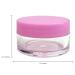 Beauticom 12PC Clear Jars Set - 20G/20ML with Pink Lids for Lotions Creams & Makeup - BPA Free Ideal for International Shipping - Buy Online on GoSupps.com