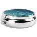 Deep Ocean Round Pill Box - 3 Compartment Portable Travel Organizer for Easy Medication Management - Buy Online on GoSupps.com